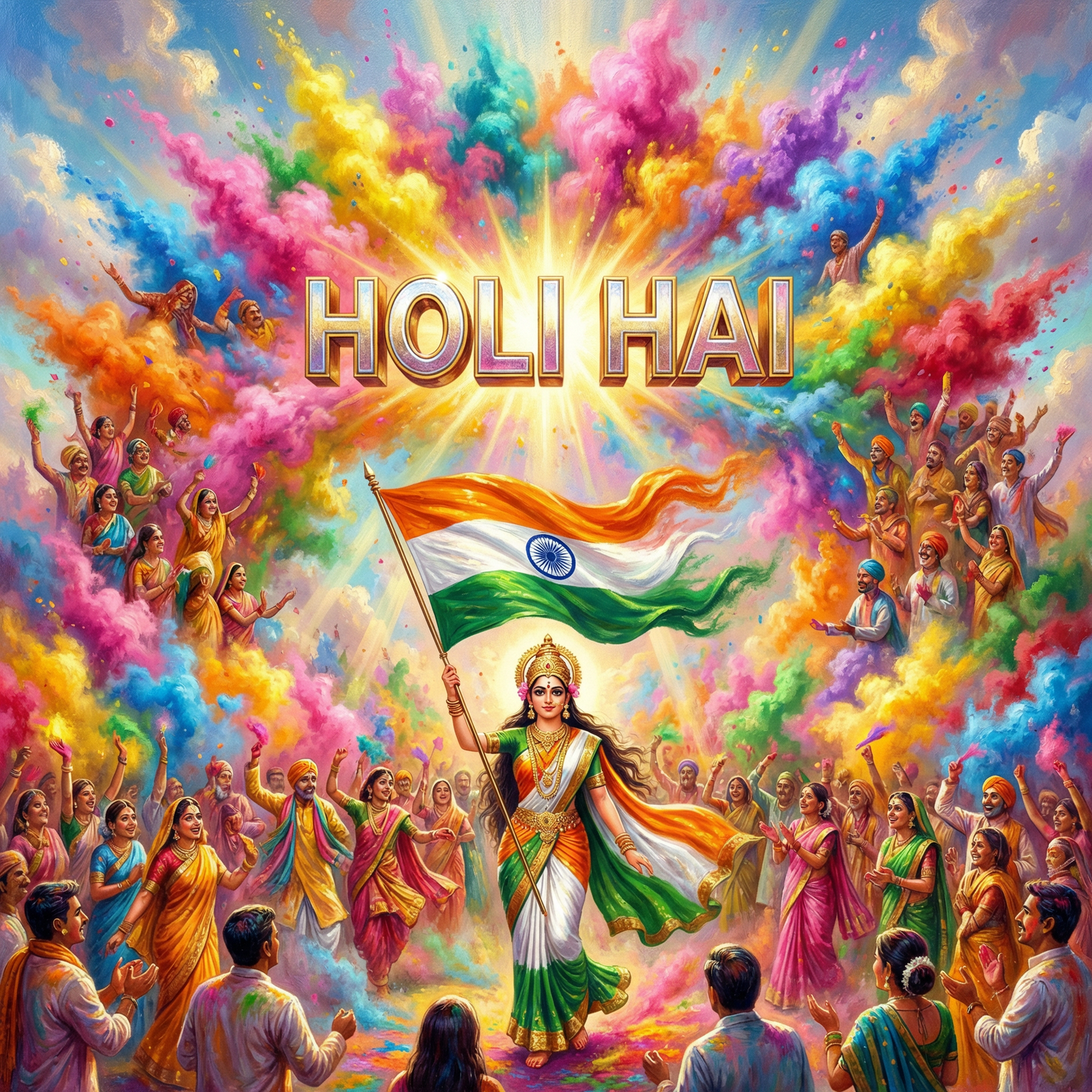 BHARAT MATA Holi Hai